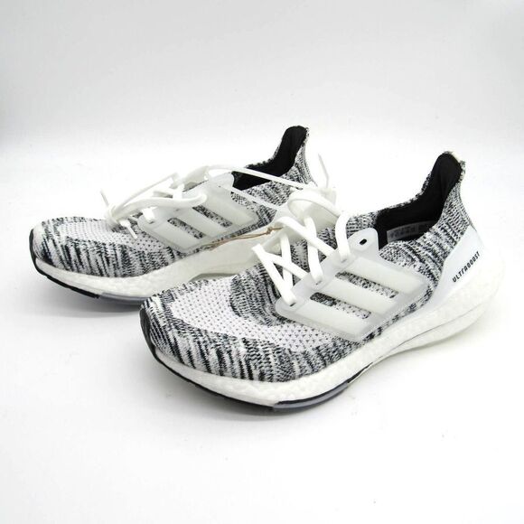 ADIDAS ULTRABOOST 21 WOMEN'S SNEAKERS IN WHITE/BLACK - Picture 4 of 10